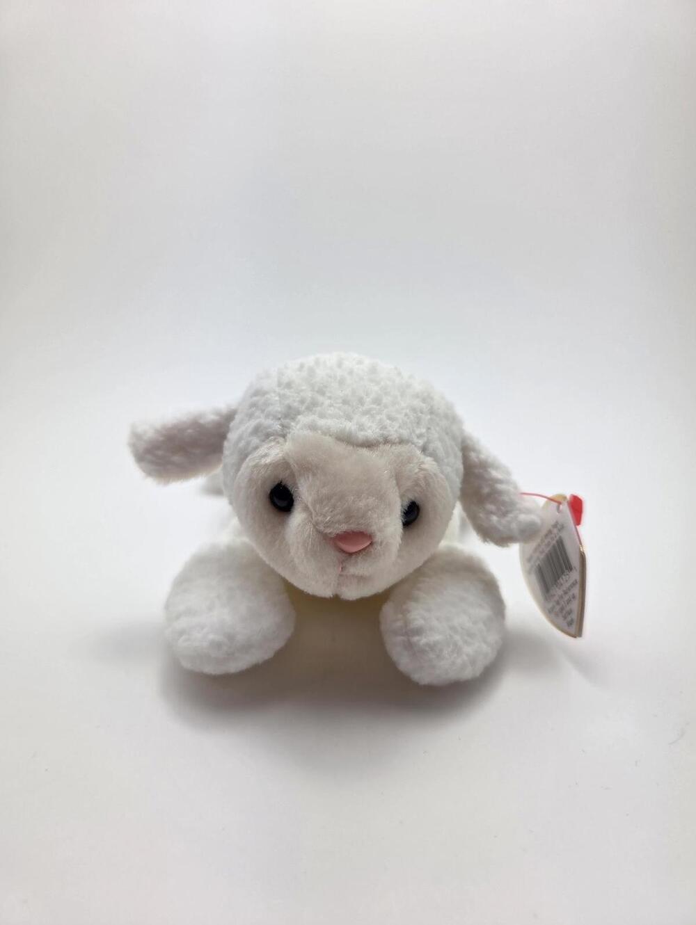 Ty Beanie Baby “Fleece” the Lamb Made in Indonesia with Canadian Tush (6 inch)